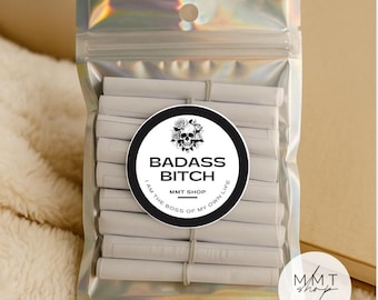 Pergaminos de afirmación "Badass Bitch" • Divertido regalo de empoderamiento para mujeres