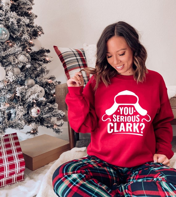 You Serious Clark Christmas Vacation Plaid Red Funny T-Shirt You Serious Clark Christmas Vacation Plaid Red Funny T-Shirt