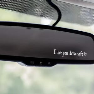 9 Stück I Love You Drive Safe Aufkleber - Auto Spiegelaufkleber Wasserfest