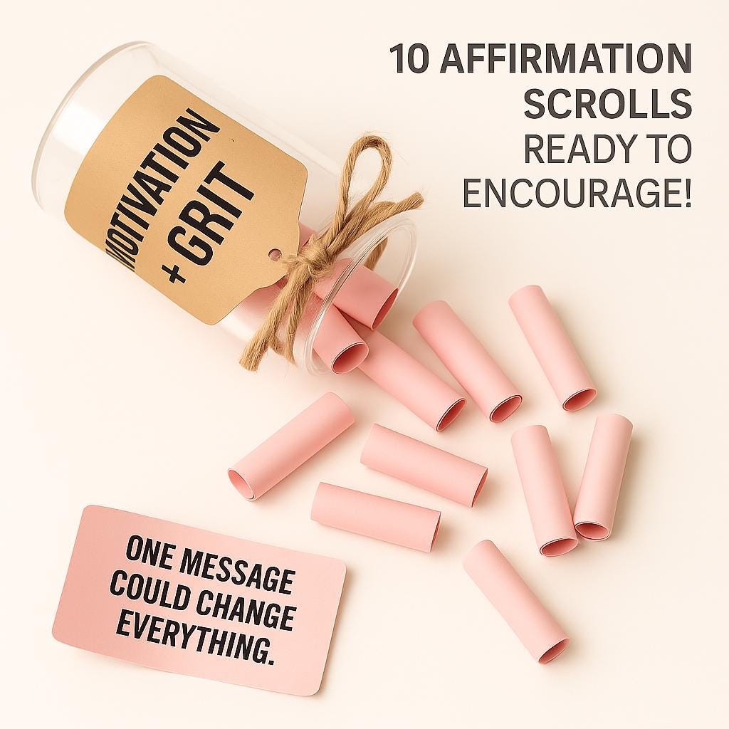 Affirmation Jar Gift • Mini Motivational and Faith Notes - Etsy