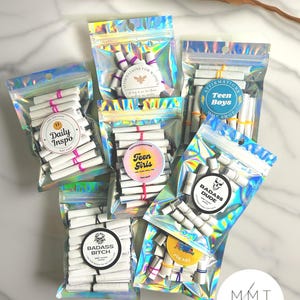 Etui met dagelijkse bevestigingen, 4 x 6 tas met opbeurende ontwerpen voor mannen, vrouwen, kinderen en leraren, inspirerend cadeau voor aanmoediging, feestartikelen