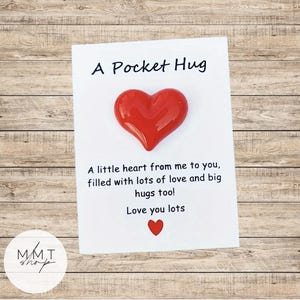 Câlin de poche, Une pensée pour vous, Cœur amoureux, Anxiété, Pensées curatives, Cadeau de rétablissement, Câlin, Envoyer un câlin, Petit coeur, Guérir bientôt