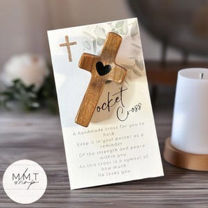Kruis mijn hart Houten kruis Troostkruis voor gebed Christelijke trouwbedankjes Communiecadeau Christelijke feestartikelen Doopsel Kruis