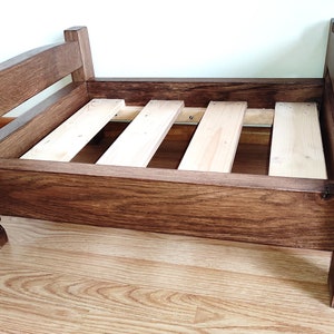 Dog bed. Wooden Dog bed. Solid wood bed. Natural oak bed.
