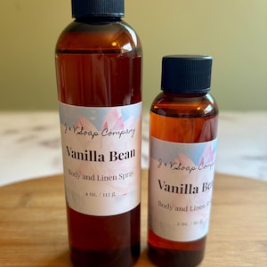 Vanilla Bean Body Mist, body spray, aromatherapy, linen spray, bargain bin