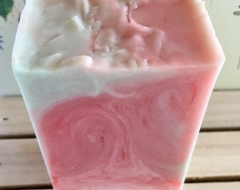 Goats Milk Soap, Watermelon Goats Milk Soap, Handcrafted, Glycerin soap