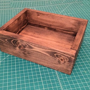 Wooden Box Box - Handcrafted Use for Centerpiece, planter boxes,  Storage, etc. 10.5"x8"x3.5 LWH- I do custom orders-Ask