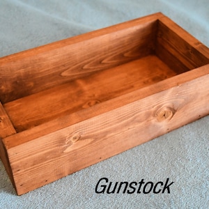 Wooden Box - Handcrafted Use for Centerpiece, planter boxes,  Storage, etc. 13 X 7 X 3.5 Inches.