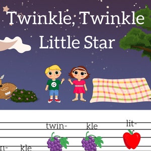 Twinkle Twinkle Little Star Easy Sheet Music | 1 Digital Download
