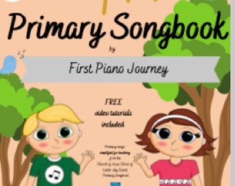 LDS Primary Songbook for Kids | 1 Digital Download | Beginner Sheet Music