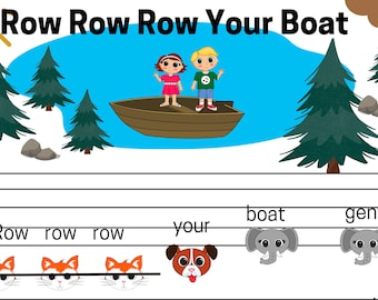 Row row row your Boat Child Sheet Music