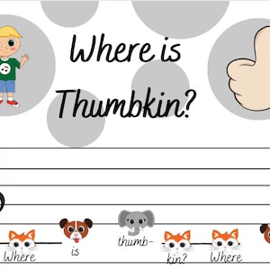 Where is Thumbkin | 1 Digital Download | Beginner Piano Music