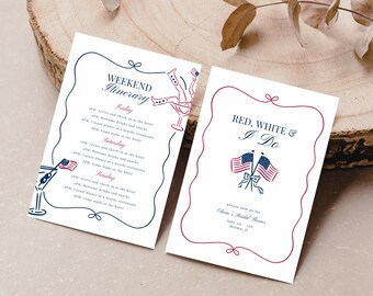 All American Bride, Red White and I do, American Bridal Shower Invitation (Digital Download)