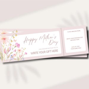 Muttertag Digitales Event Ticket Geschenk | Digital Download Gutschein Geschenk | Bearbeitbares Spa Day Brunch Ticket Geschenk | Druckbares Geschenk zum Muttertag