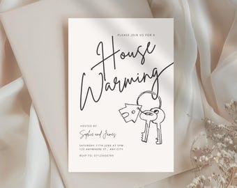 House Warming Invitation • New Home Invite • Editable House Warming Flyer • New Crib Party Template • Instant Download