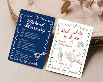 All American Bride, Red White and I do Invite, American Bridal Shower Invitation (Digital Download)