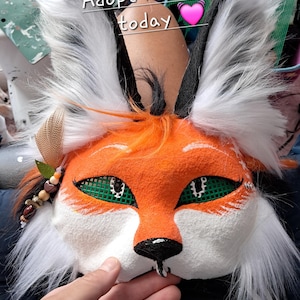 LOOK what i can make 4 YOU. Therian Mask Fox, Wolf, Coyote, Cat, Bear, Realism animal mask Therian Gear custom order, Therian handmade art