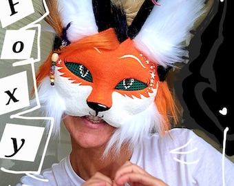 Custom Therian Masks – All Animals | Fox mask, Coyote mask, Wolf, Cat, Cheetah, Lynx, Cosplay mask Collectible Keepsake Gift Costume For YOU