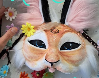 Custom Therian Mask - Choose your Animal Theriotype - Coyote, Fox, Wolf, Cat Handmade, Artist Quality Keepsake Gift Fursuit Costume Cosplay