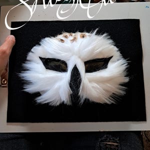 snowy owl therian mask