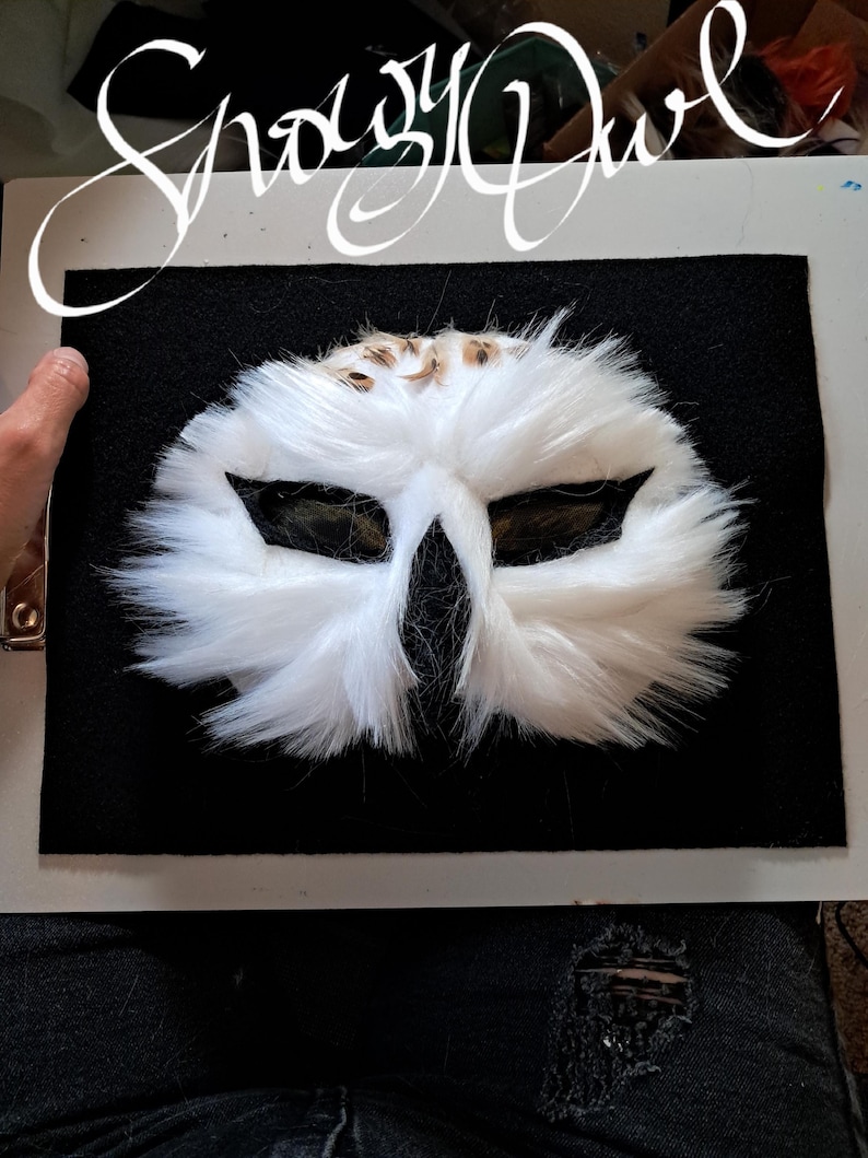 snowy owl therian mask
