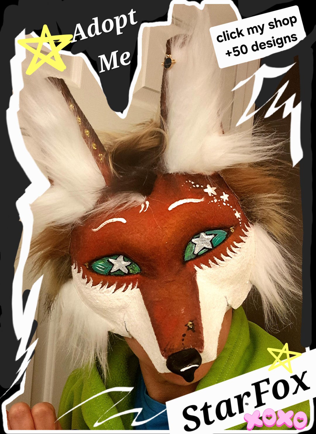 Today's YOUR Day! as Seen on Tiktok Custom Therian Masks Fox, Wolf, Cat,  Coyote, Animal Masks for Therians Therianthropy Mask Artist Gift  Hong