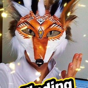 Therian animal mask coyote mask furry cosplay mask