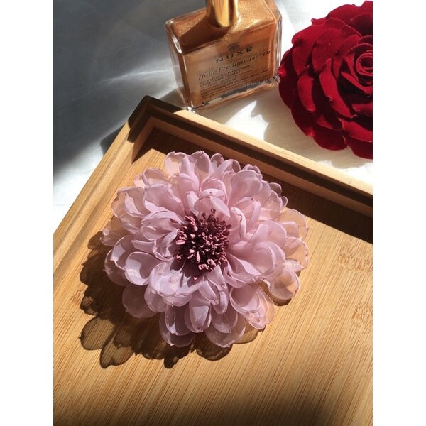 Silk Flower Brooch Etsy