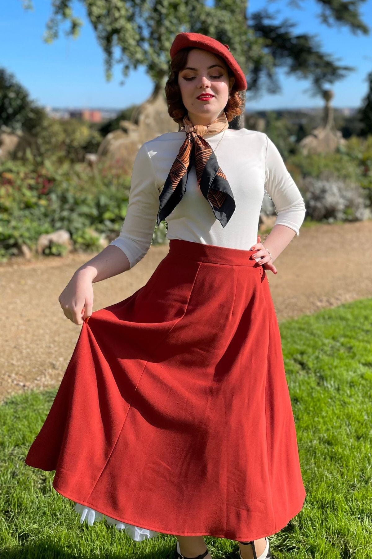 40s a line skirt deals