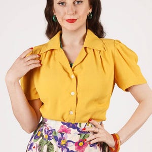 Gene Blouse in Mustard