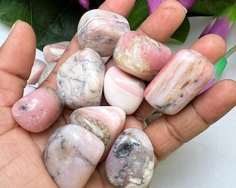 Pink Opal stone Tumbled Stones Healing Crystals in pack sizes of 1,2,3,4,5,6 and 10 Pieces Quality AAAAA +++++