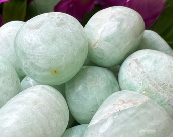Garnierite Green Moonstone Tumbled Stones Healing Crystals in pack sizes of 1,2,3,4,5,6 and 10 Pieces Quality AAAAA +++++