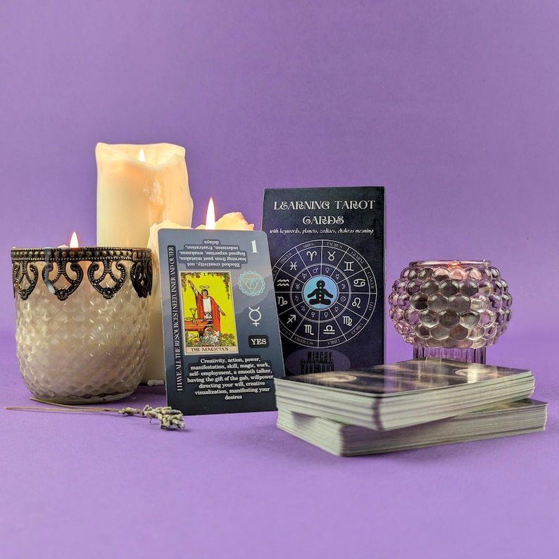 Beginner Tarot Deck, Keyword Meanings, Chakra, Zodiac image 15