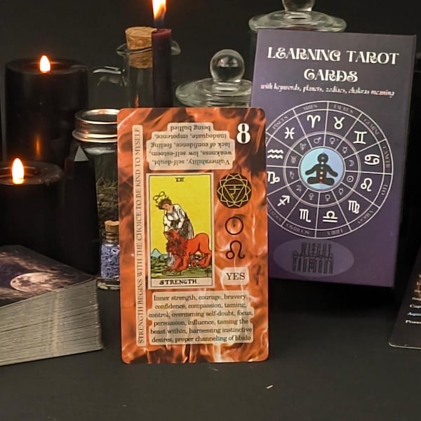 Beginner Tarot Deck, Keyword Meanings, Chakra, Zodiac