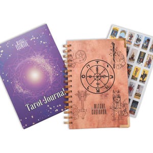 Daily Tarot Journal: Guided Tracker with Stickers & Planner - Hardcopy Tarot Workbook