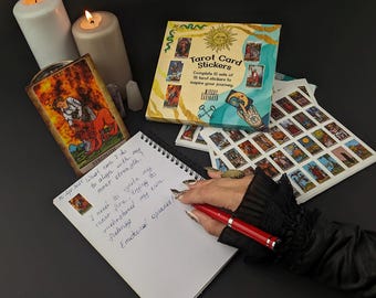 Tarot Stickers – Mini Rider Waite Style Deck for Journaling