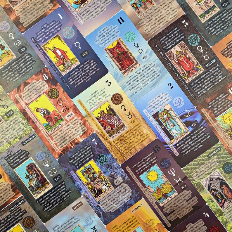 Beginner Tarot Deck, Keyword Meanings, Chakra, Zodiac image 10
