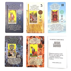 Beginner Tarot Deck, Keyword Meanings, Chakra, Zodiac image 14