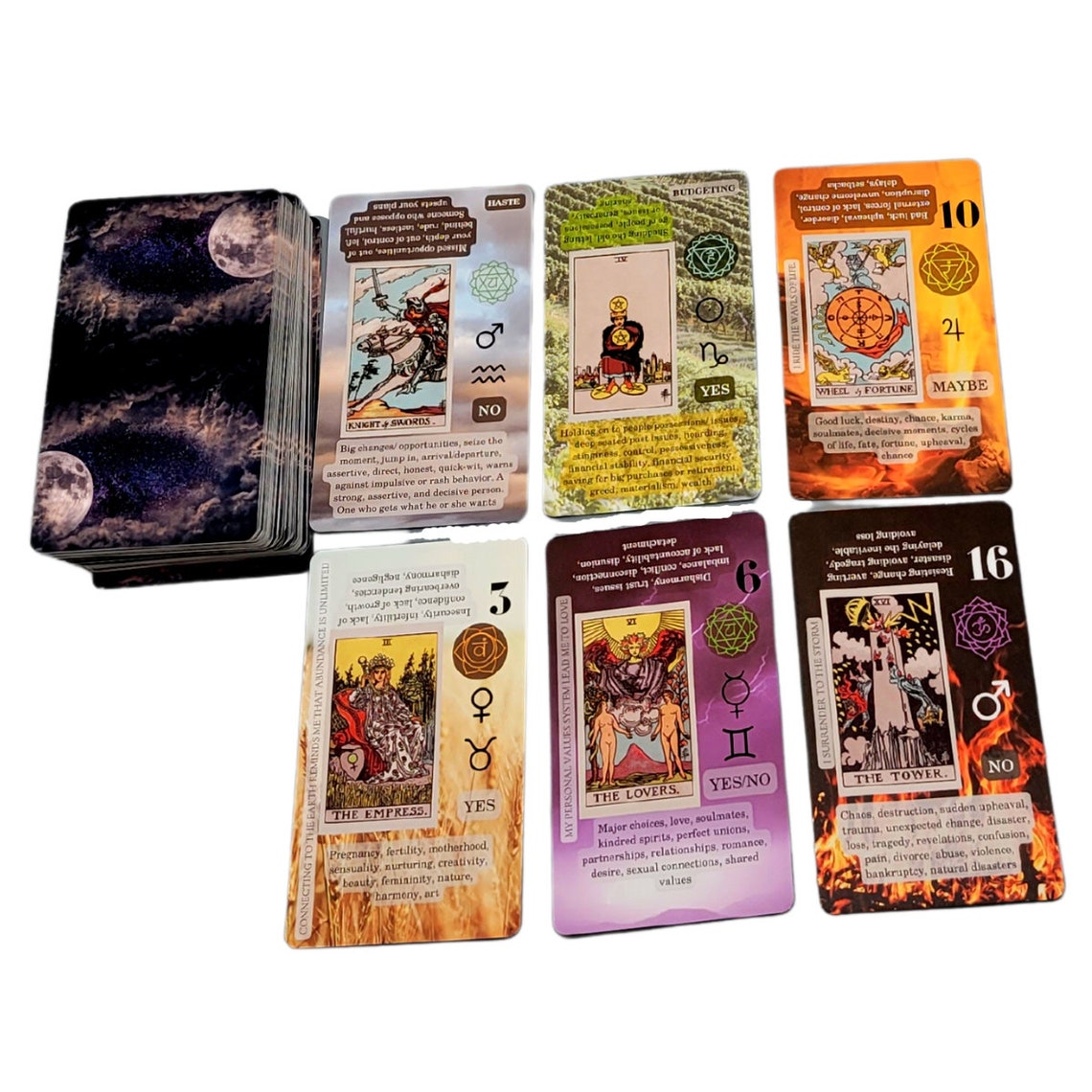 BEGINNER TAROT Tarot Cards With Meaning on It Keyword Tarot Etsy