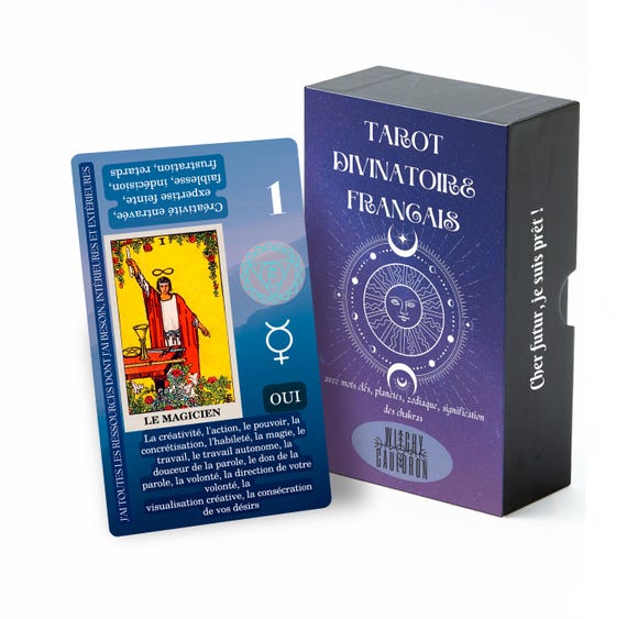 French Tarot Deck for Beginners, Keywords, Chakra, Planets