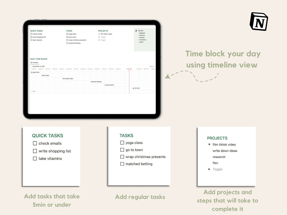 Notion Time Blocking Template Notion Template Notion Etsy UK Notion Time Blocking Template Notion Template Notion Etsy UK