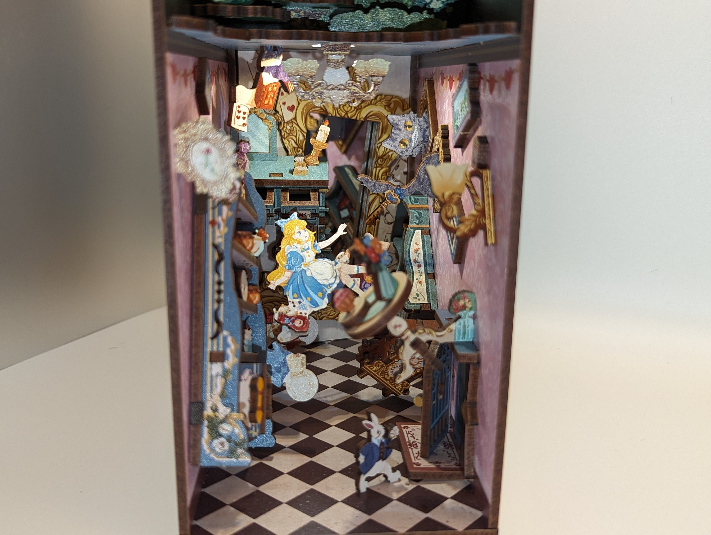 Alice in Wonderland Book Nook Etsy