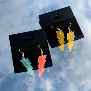 Lightning bolt earrings