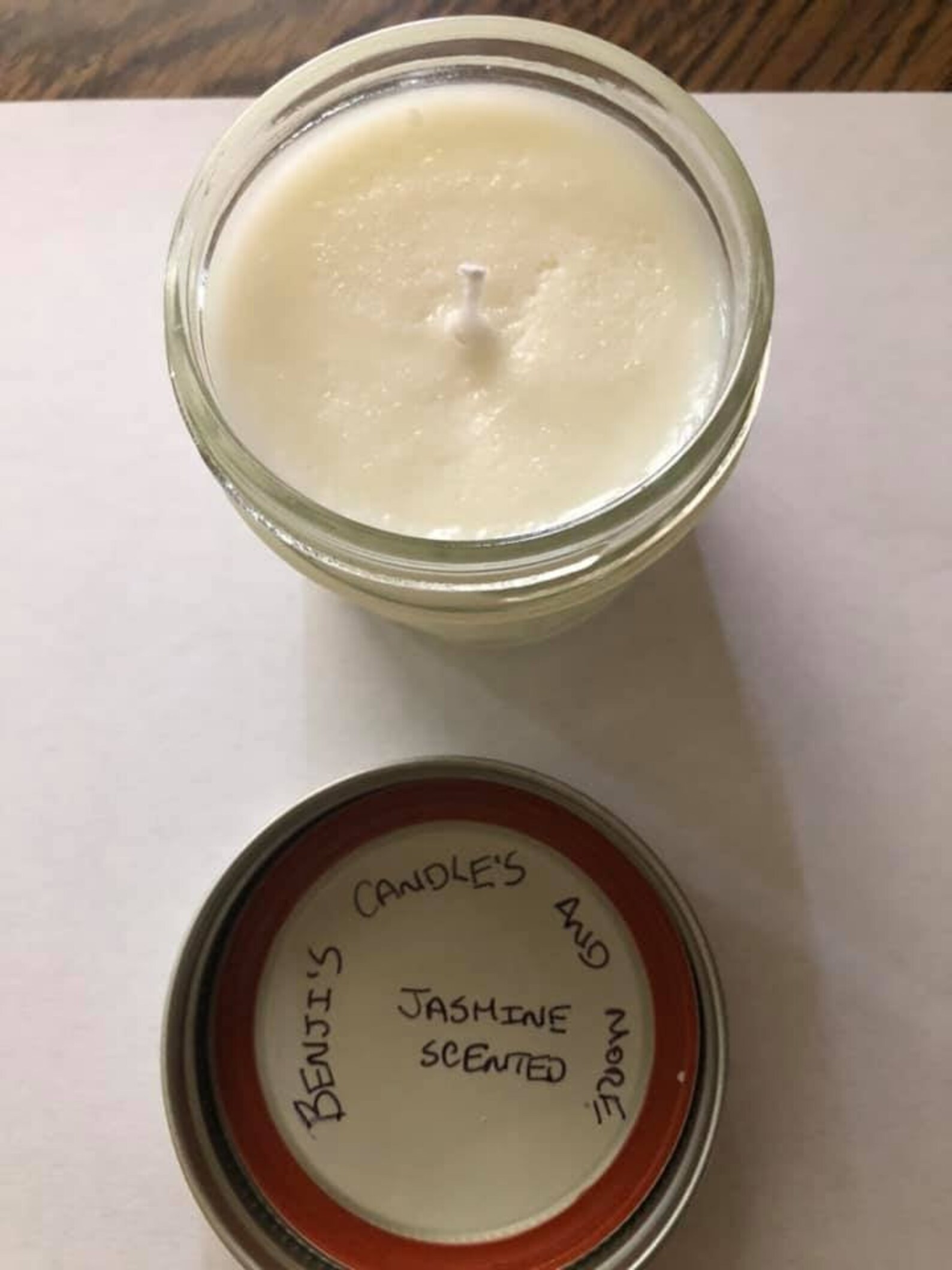 Jasmine Scented 4oz Candle Etsy