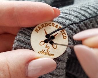 Personalized Wood Buttons: Custom Engraved Sewing and Knitting Buttons