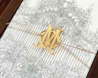 Custom Mirror Acrylic Initials for Wedding Invitation Tag, Gift Wrap Charm, Laser Cut Monogram Belly Band Accent for Packaging and Branding