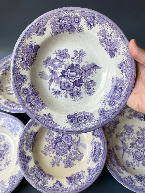 Antique 1900s Swedish Gustavsberg Porcelain Bowl / ASIATIC