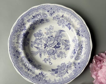 RARE ASIATIC PHEASANTS Plum Vintage Burleigh Ware L Burgess and