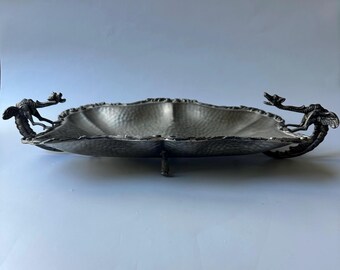 12 : Vintage Godinger Silver-Plated Mirrored Cake Plateau 12\