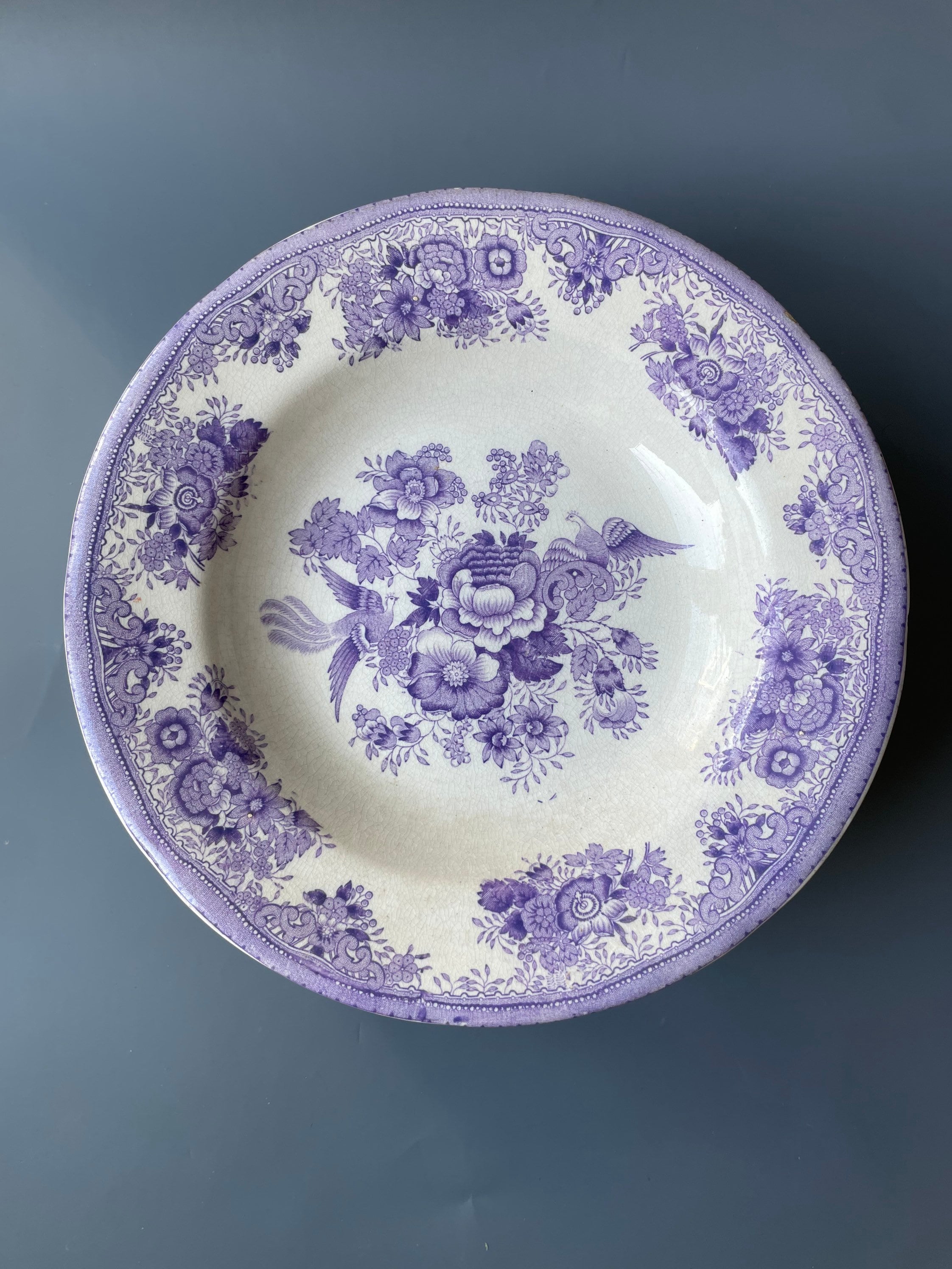 Gustavsberg Fajans ボウル&プレート Antique 1900s Swedish Gustavsberg Porcelain Bowl / ASIATIC